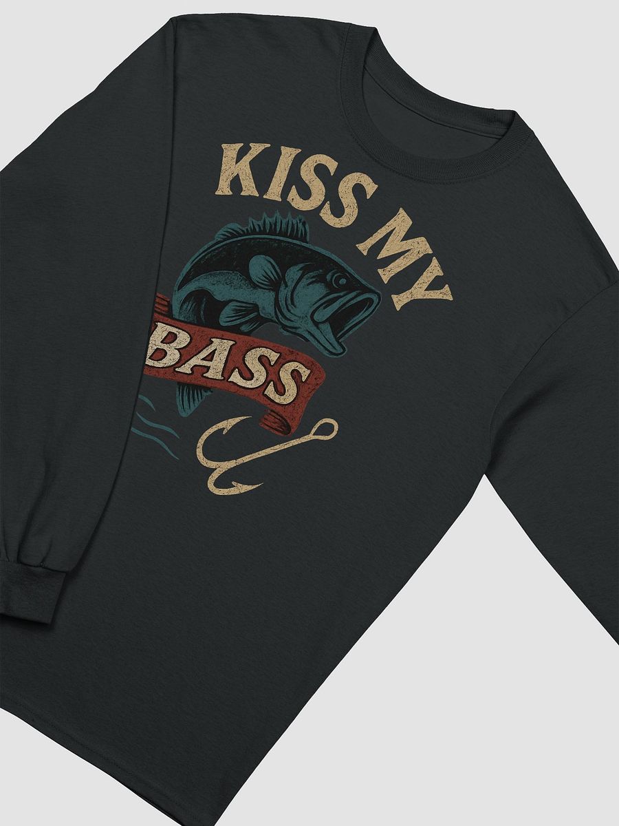 Kiss My Bass Long Sleeve Vintage Fishing Tee product image (23)