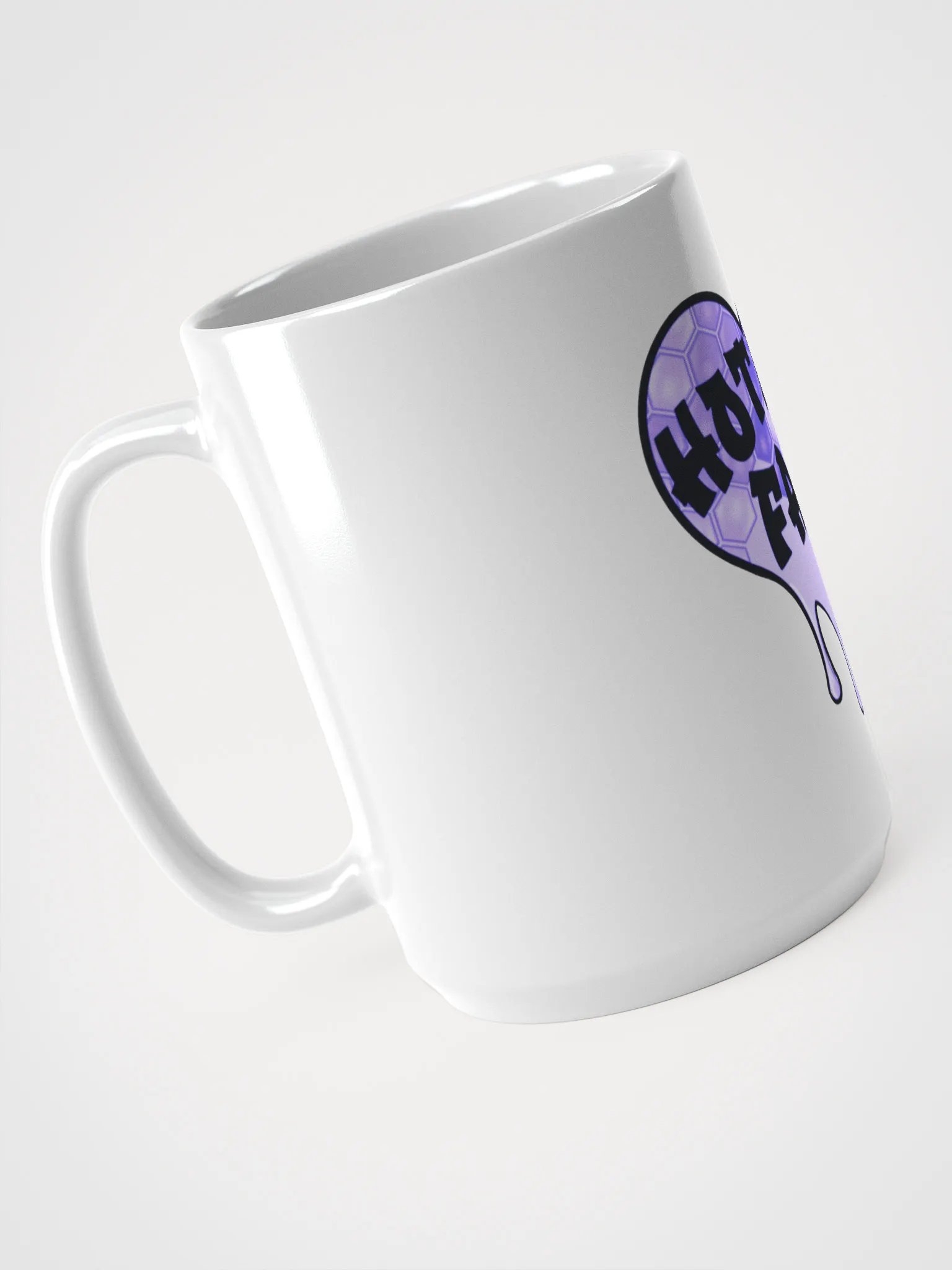 HOT BOX FAM PURPLE HONEY COMB LOGO COFFEE MUG product image (3)