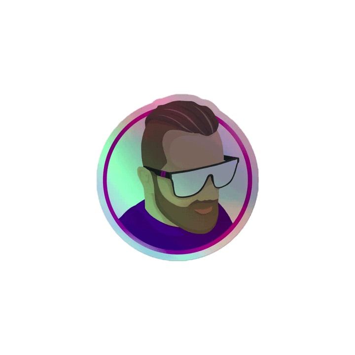 Joseph Burke Arts Profile Holofoil Sticker product image (1)