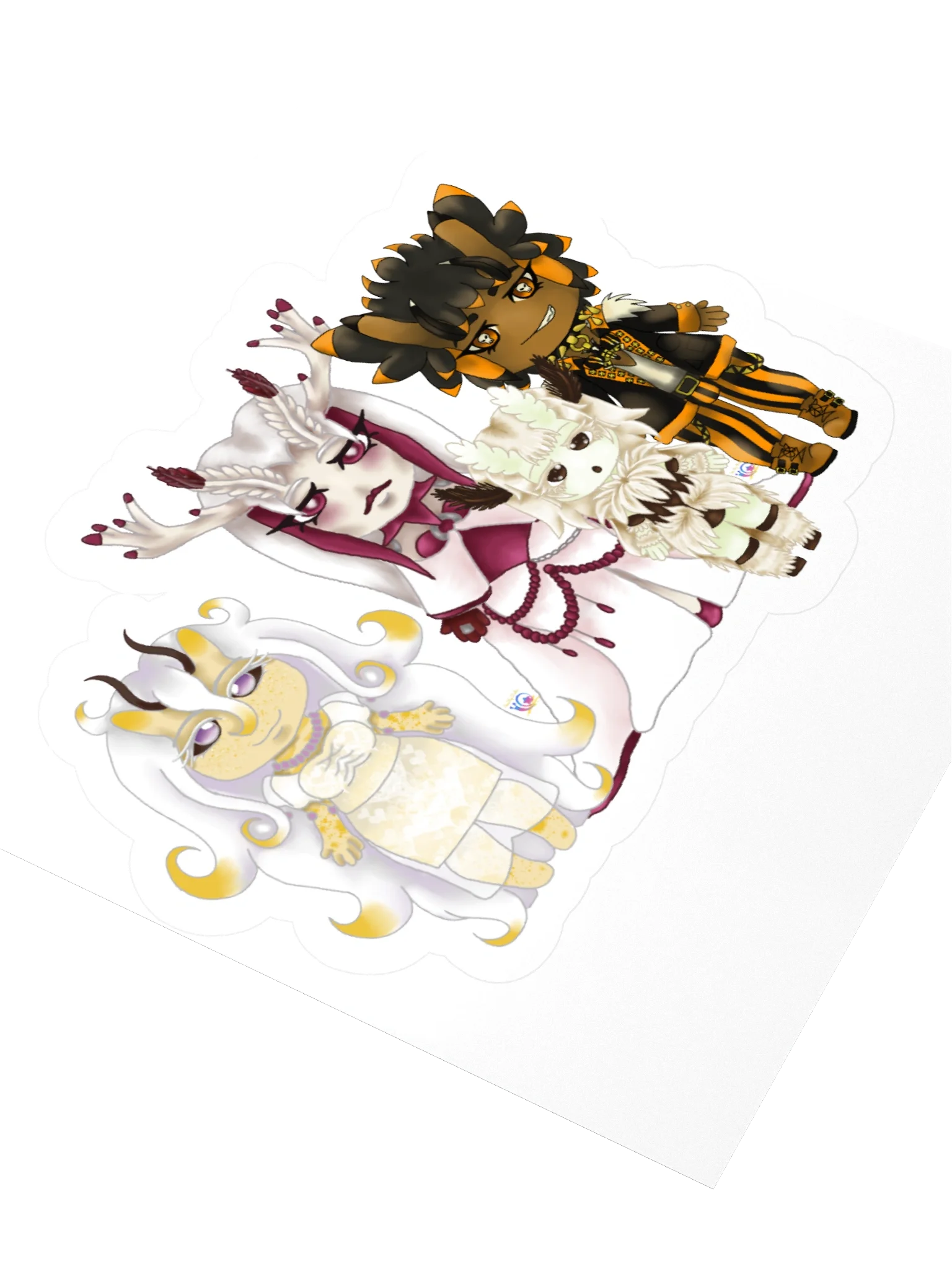 Supernatural Couple Chibi stickie product image (8)