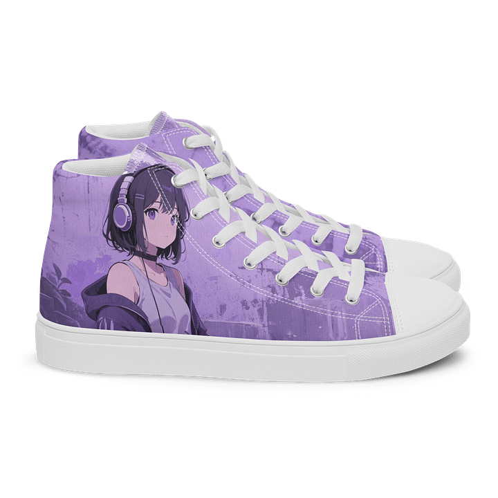 Purple Anime Muse Canvas High Tops product image (2)