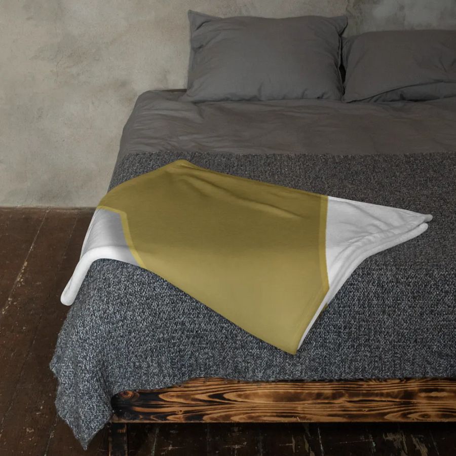 Golden Geometric Illusion Throw Blanket product image (23)