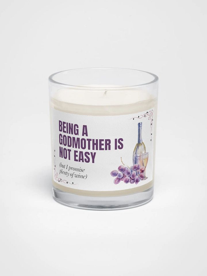 Funny godmother proposal gift for a wine lover soy wax vegan candle product image (2)