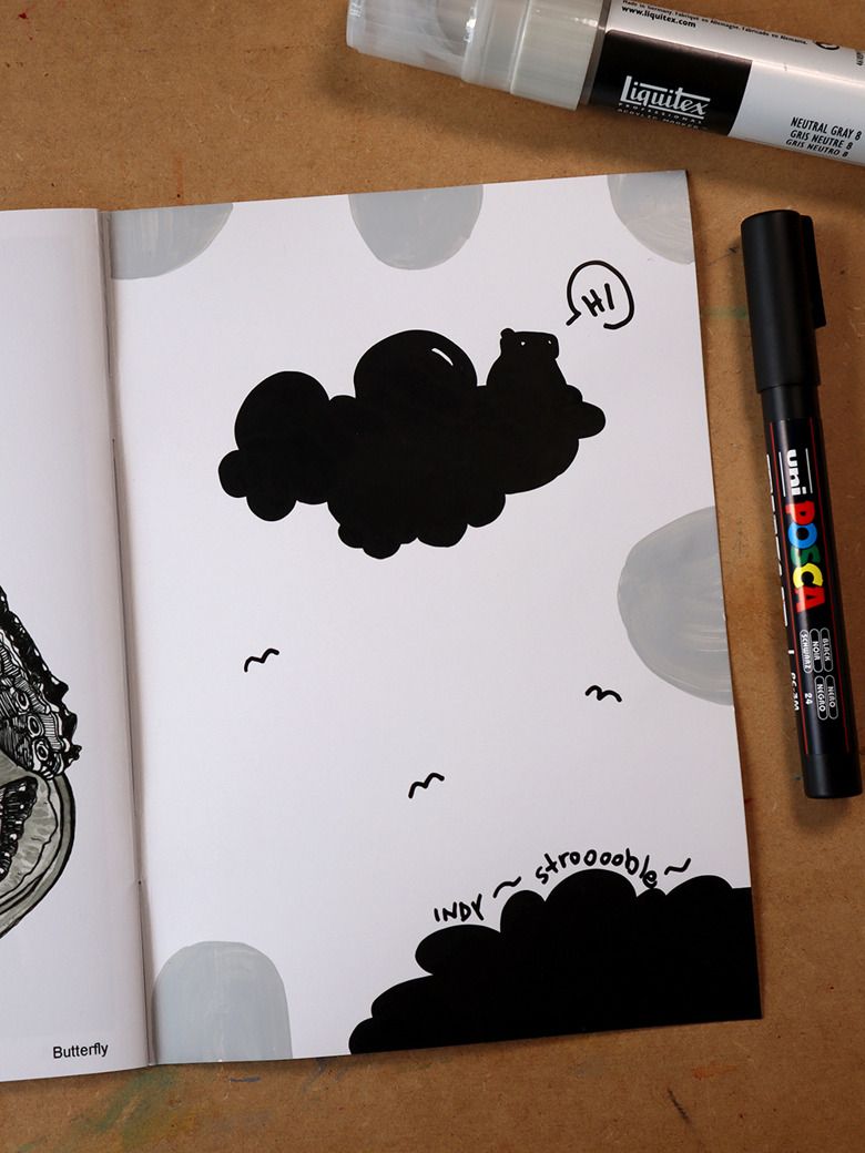 zine : inktober seventeen | eighteen - doodlyfied product image (5)