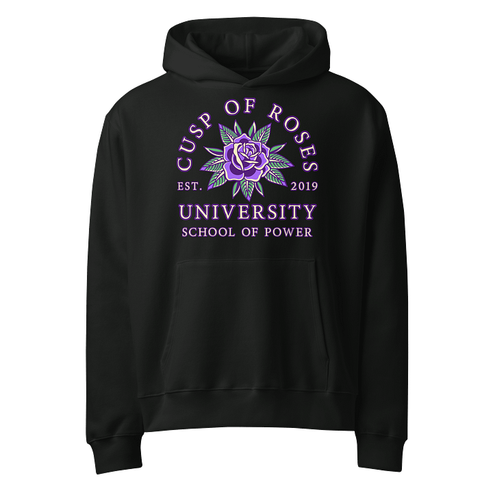 school of power | oversized hoodie | aries-taurus cusp product image (1)