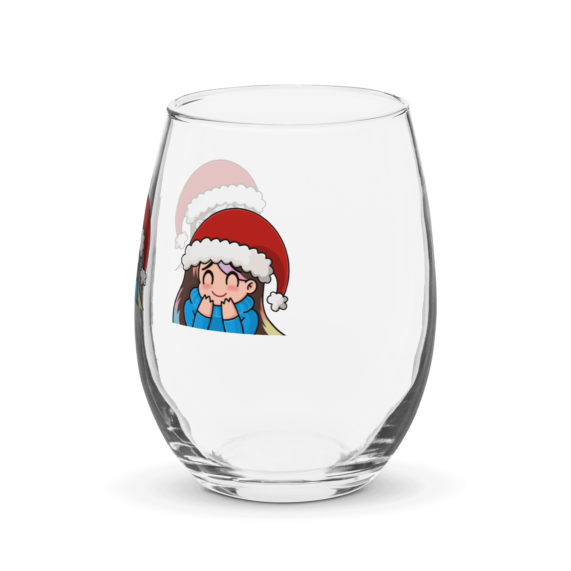 Cheerful Santa Hat Wine Glass Set product image (3)