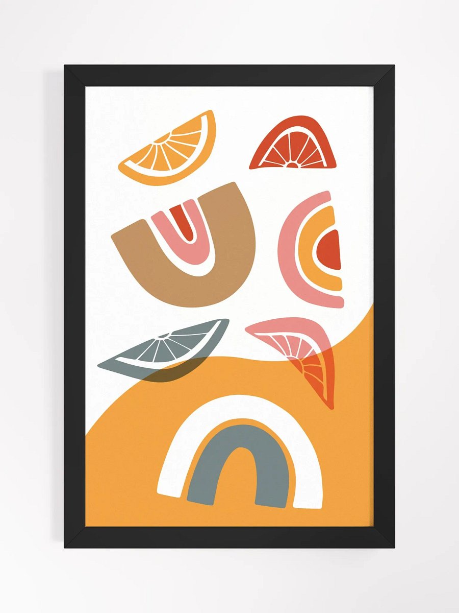 Citrus Slice Fusion Framed Poster product image (1)