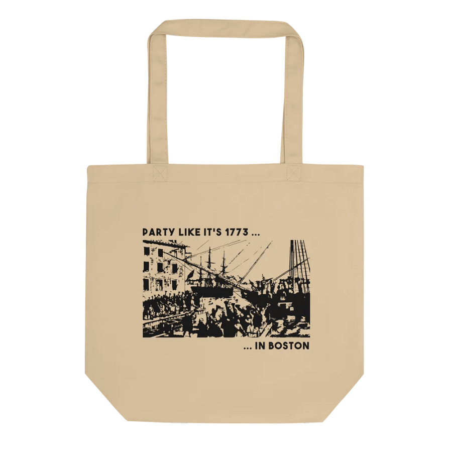 Party Like It's 1773Canvas Tote - Oyster product image (1)
