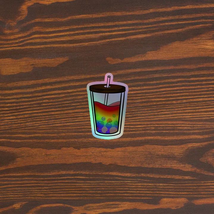 Fruity Punch Fantasy Bubbly Delight - Holographic Sticker Sheet product image (2)