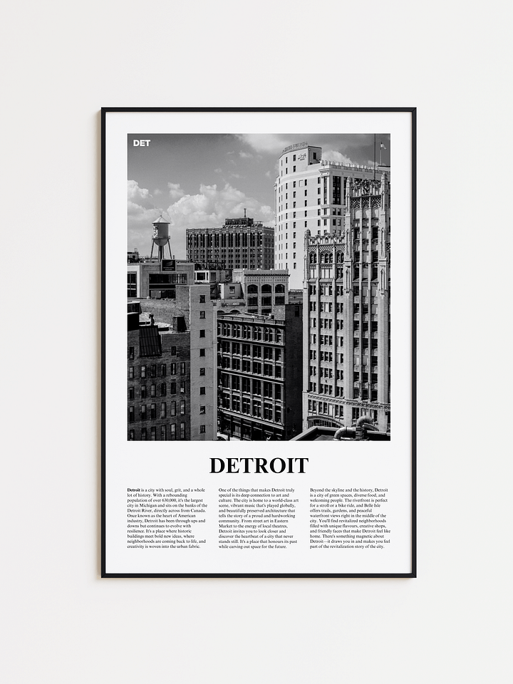 Detroit 03 Newspaper Poster product image (1)