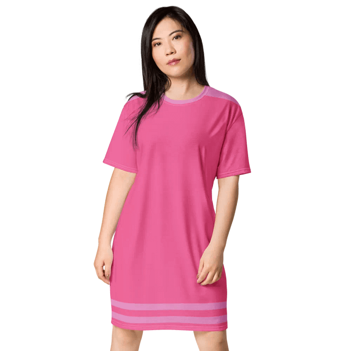 Pink Striped All-Over Dress product image (1)
