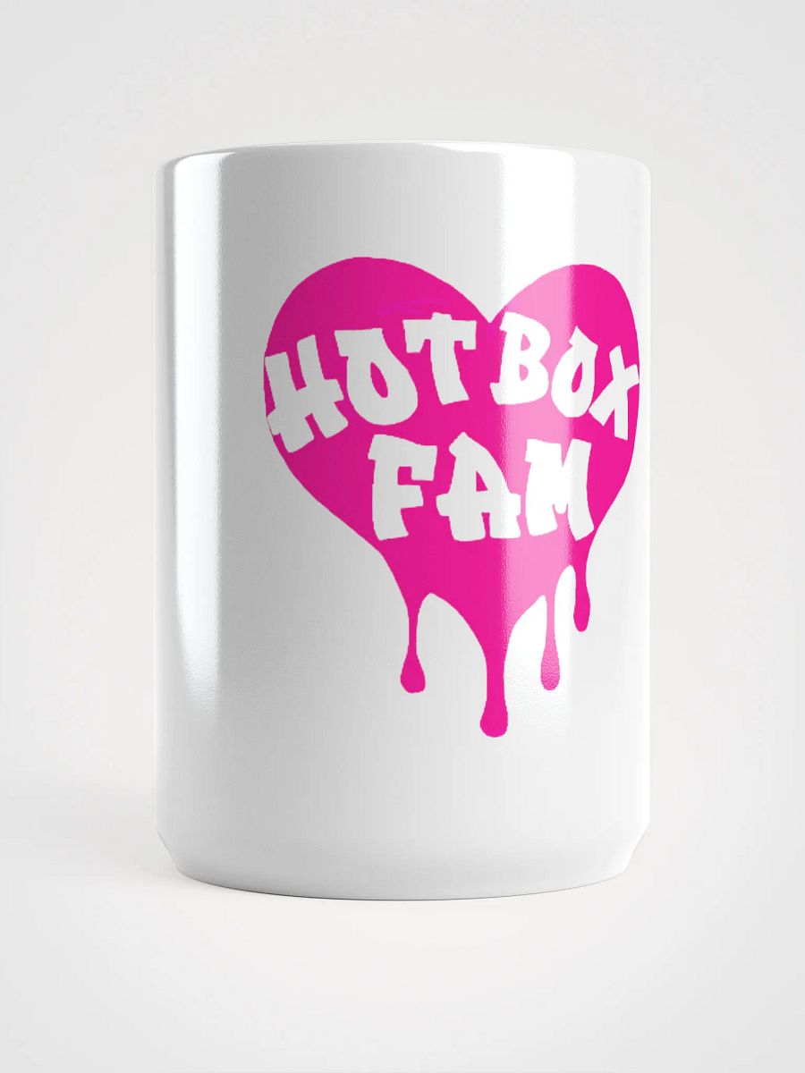 HOT BOX FAM HOT PINK TRANSPARENT LOGO ON COFFEE MUG product image (5)