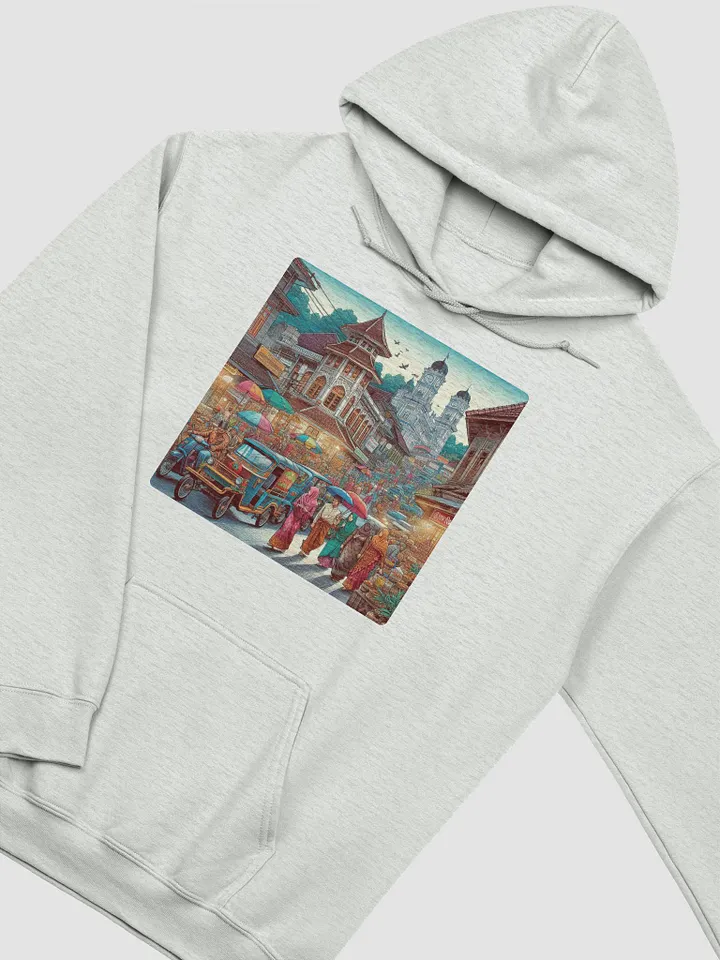 Vibrant Street Adventure Hoodie | AIart Bukittinggi city product image (17)
