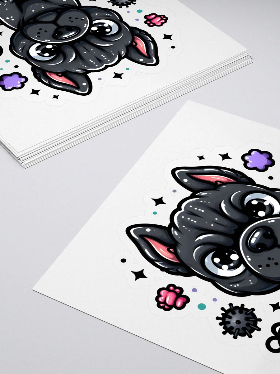 Playful Black Cane Corso Sticker – Surrounded by Toys Design product image (4)