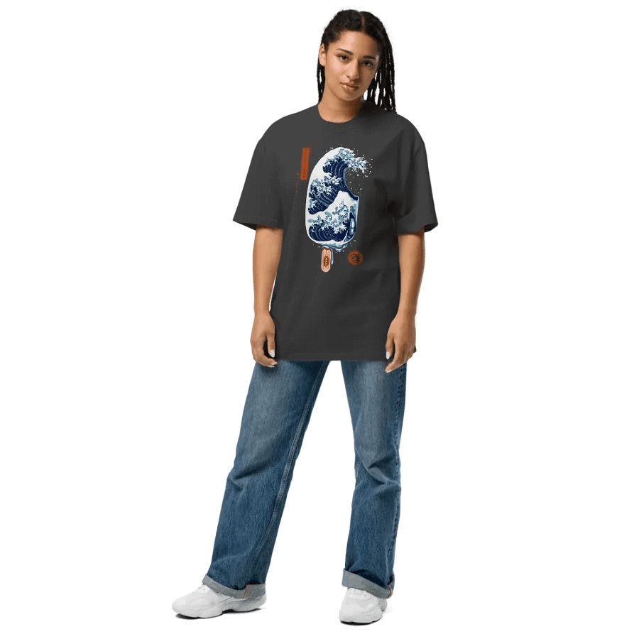 Great Wave Ice Cream - Oversized Tee product image (7)