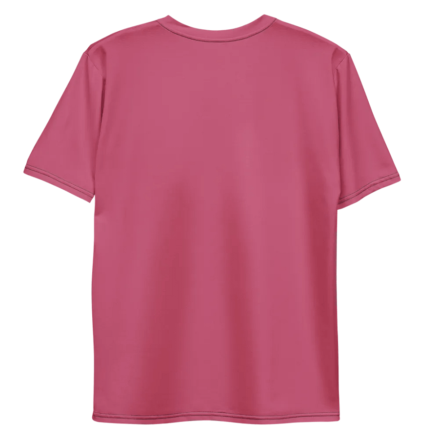 Plain Vibrant Red Soft Summer Men's Crewneck Polyester Heavyweight Premium T-Shirt by Treasure Pie product image (10)