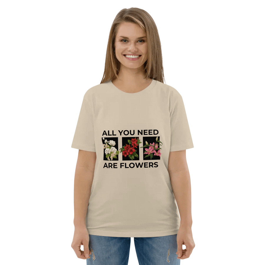 ALL YOU NEED ARE FLOWERS TEE product image (117)