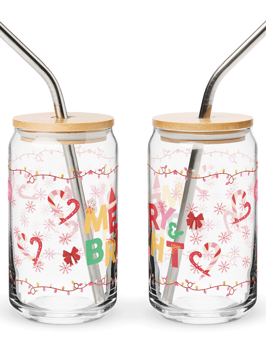 Merry & Bright Glass Tumbler product image (7)