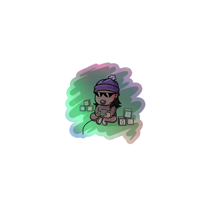 EZ Game 4 Babies (Holographic Sticker) product image (1)