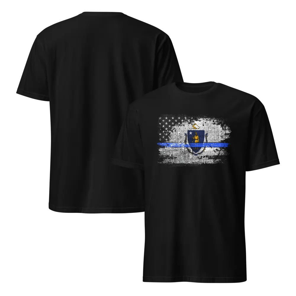 Massachusetts Thin Blue Line Flag product image (6)