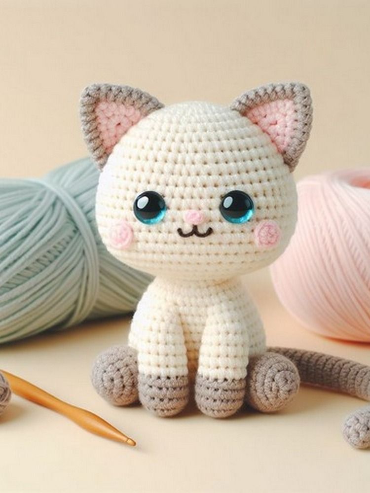 A Crochet World of Cute Cats: 40 Amigurumi Patterns for Cute Cats product image (1)