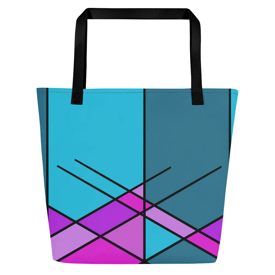 Symmetry In Shades Vibrant Geometric Design Tote Bag product image (3)