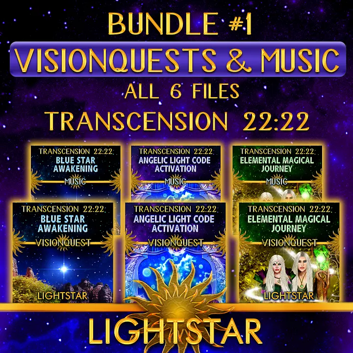 Transcension 22:22 VisionQuests & Music (Bundle #1 All 6 Files) product image (1)