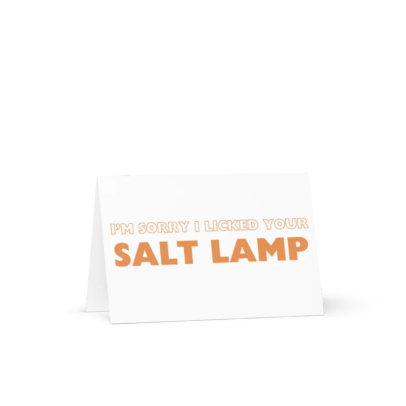 Postcard - genuine apology