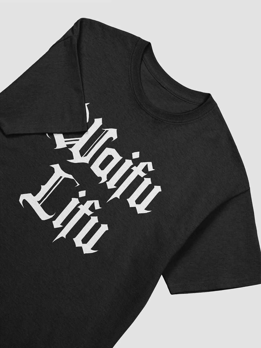 Waifu Lifu (white on dark) T-shirt product image (14)