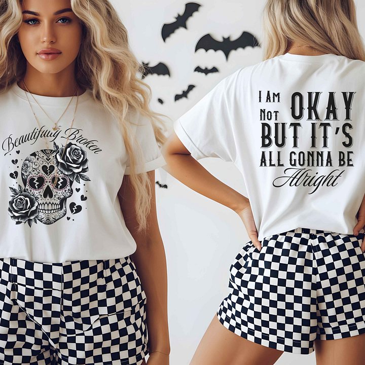Beautifully Broken Sugar SkullT-Shirt product image (15)