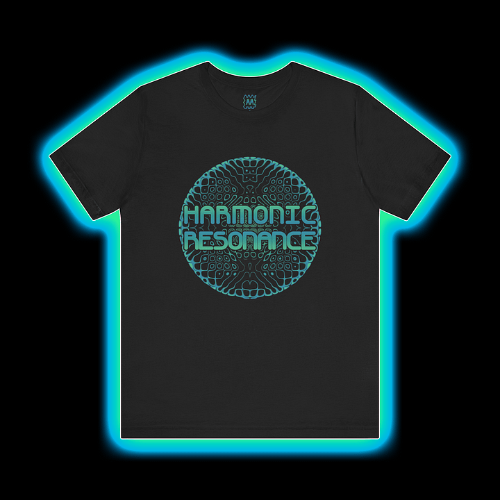 Cymatics - Harmonic Resonance Synthesizer T-Shirt (CYAN PRINT) product image (1)