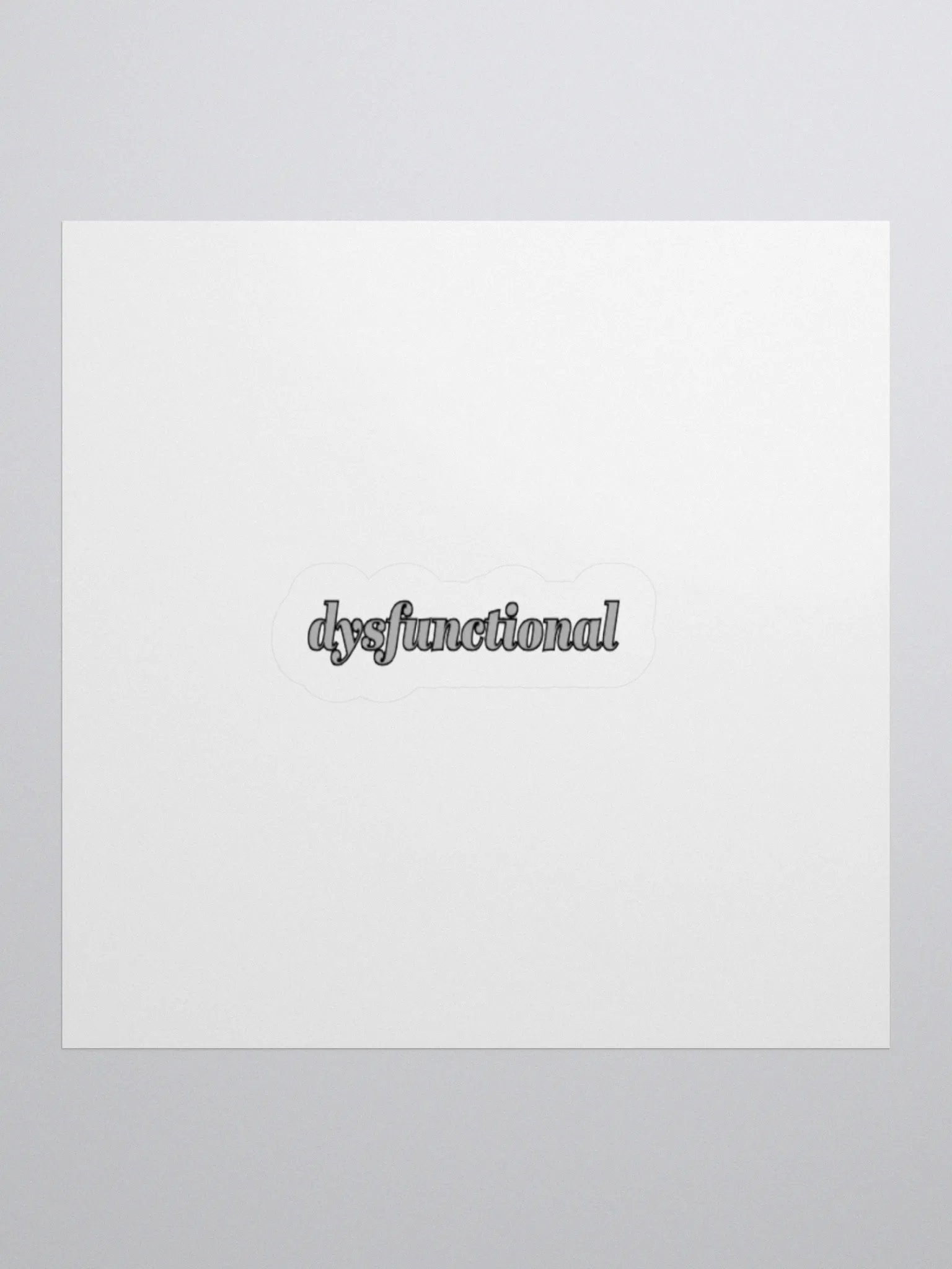 dysfunctional. Sticker product image (1)