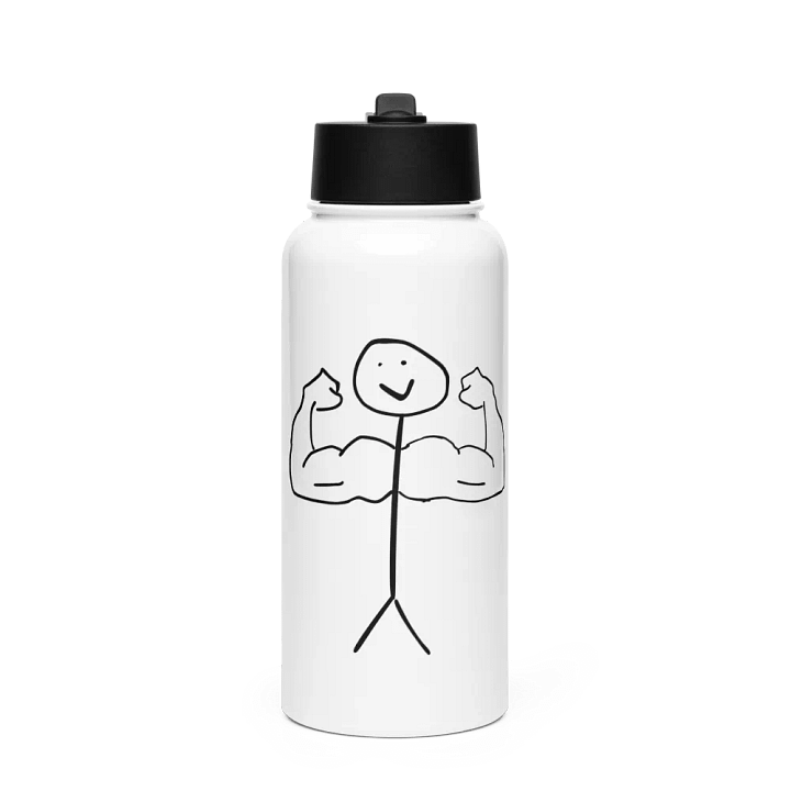 Bulked Up Stainless Steel Water Bottle product image (1)