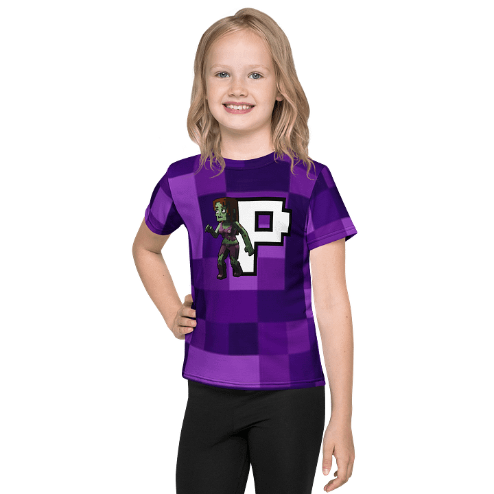 Patient PixelZ Kids T-Shirt (Pixel Zombie v1 Purple) product image (1)