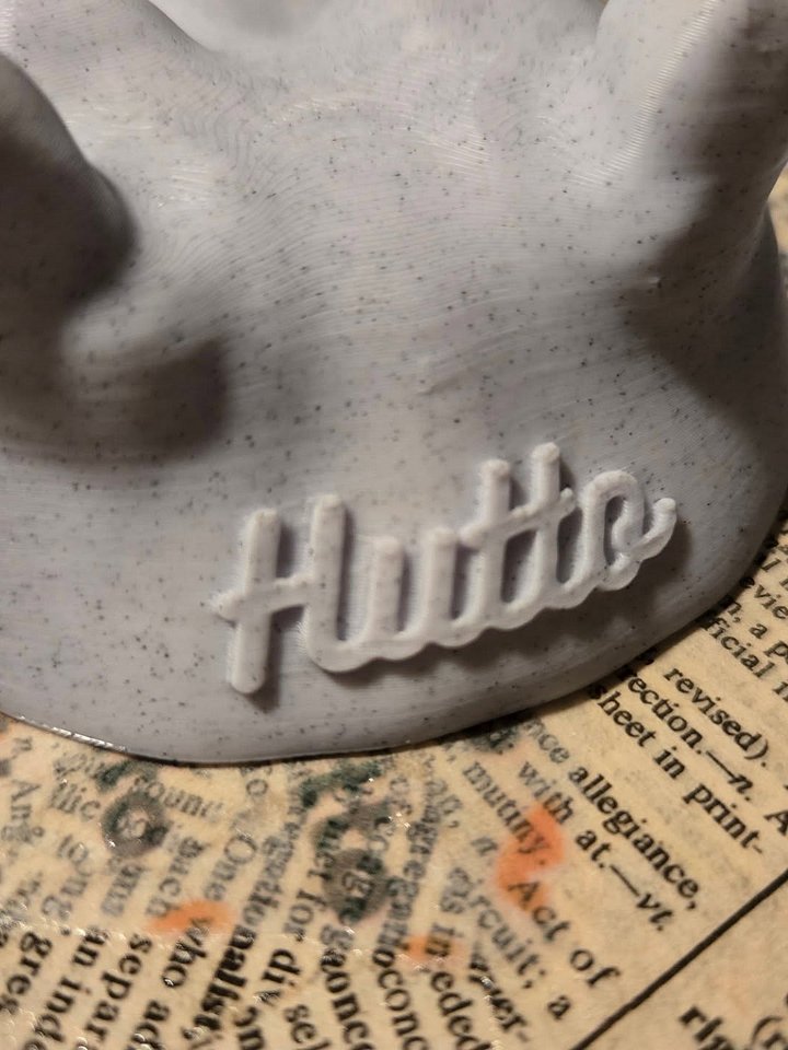 Medium Laying Hippo Head - 3D Printed product image (2)