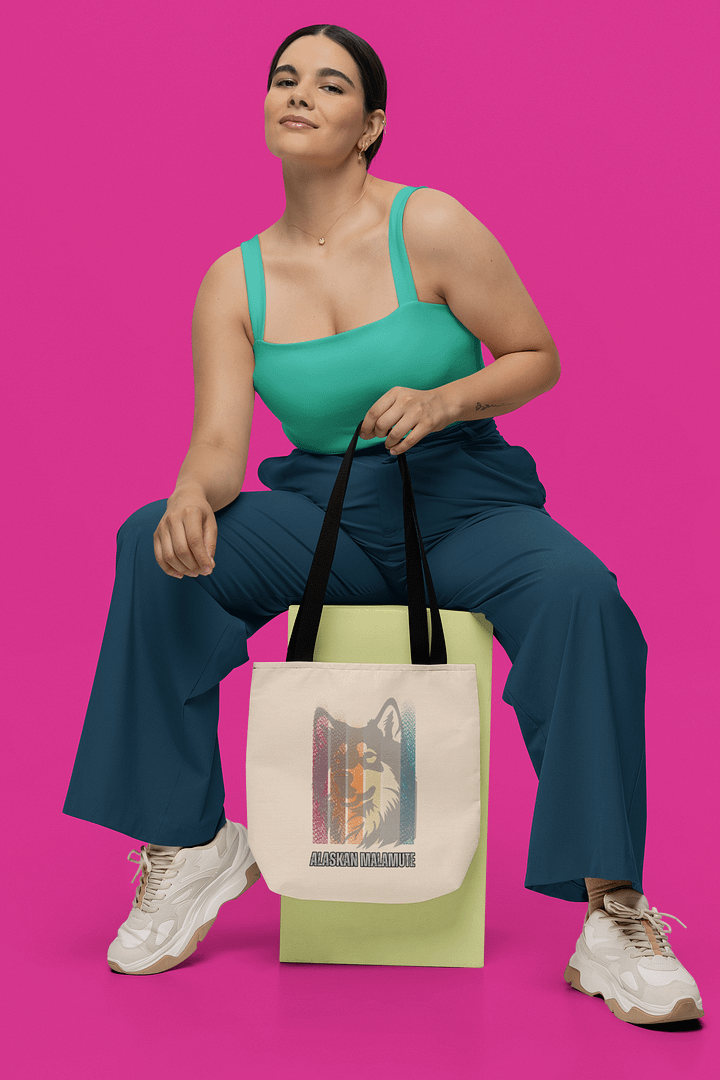 Alaskan Malamute Light Gradation Color Tote Bag product image (1)
