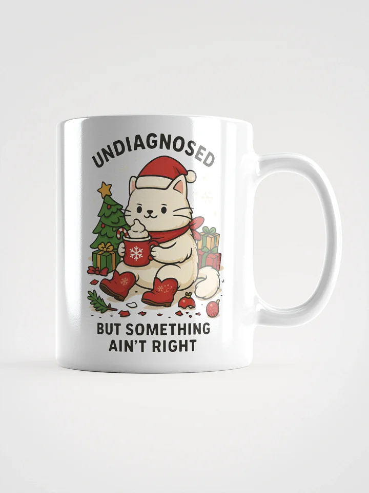 Festive Undiagnosed Cat Something Ain’t Right Mug product image (2)