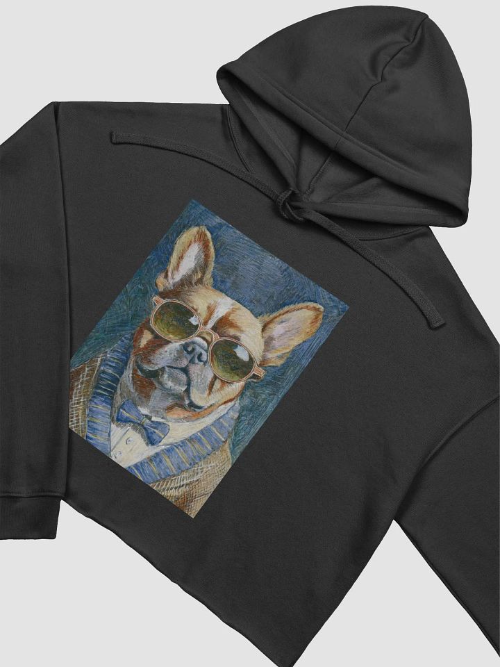 French Bulldog Sunglasses Painting - dogPXL Artistic series Crop Hoodie product image (2)