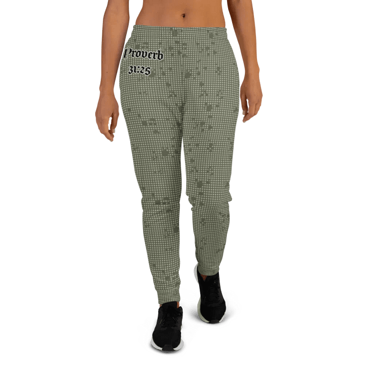Faithful Camo: Proverb 3:25 Women's Joggers - Desert Night Camo product image (2)