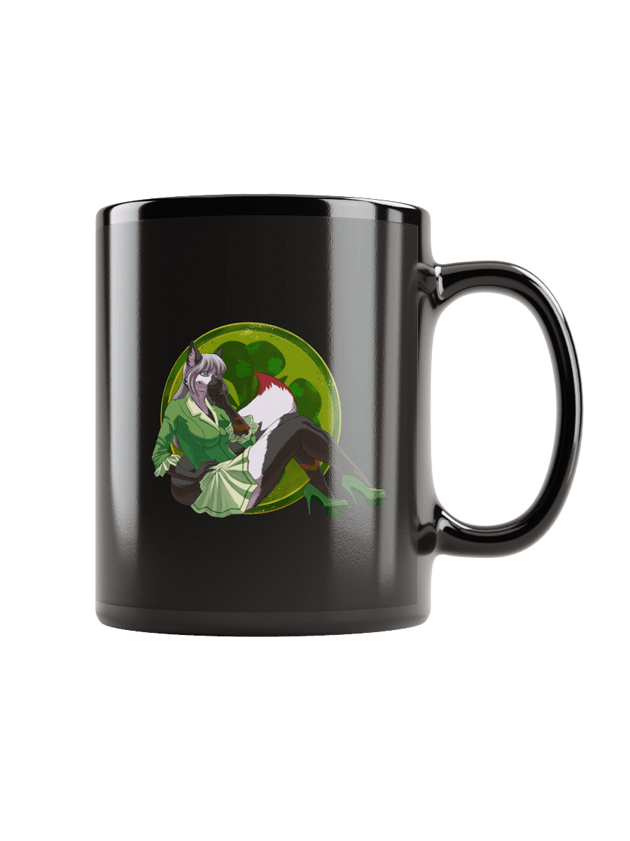 Raine Irish Pinup Chrome Mug (Black) product image (1)