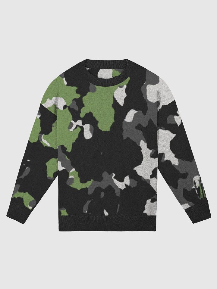Knitted Crewneck Sweater Relaxed Fit - Abstract Camo product image (2)