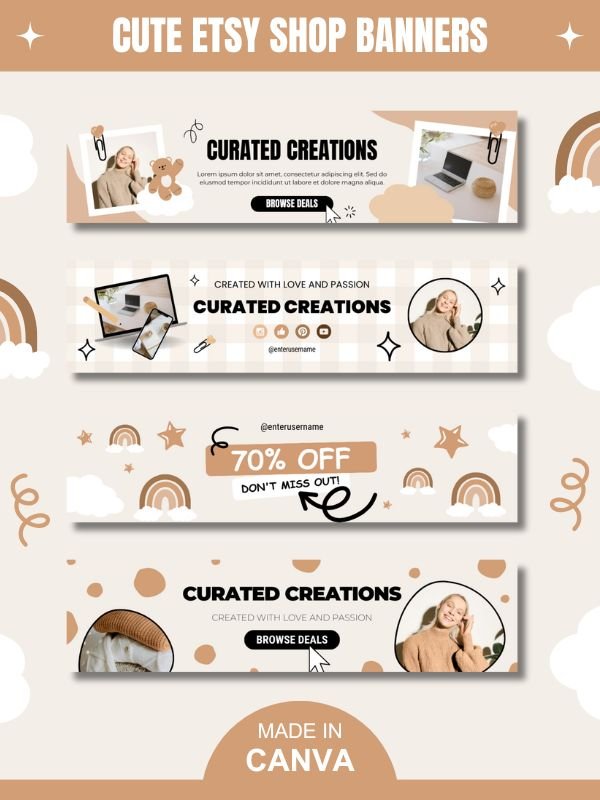 MRR/PLR Etsy Banner Design Ideas product image (1)