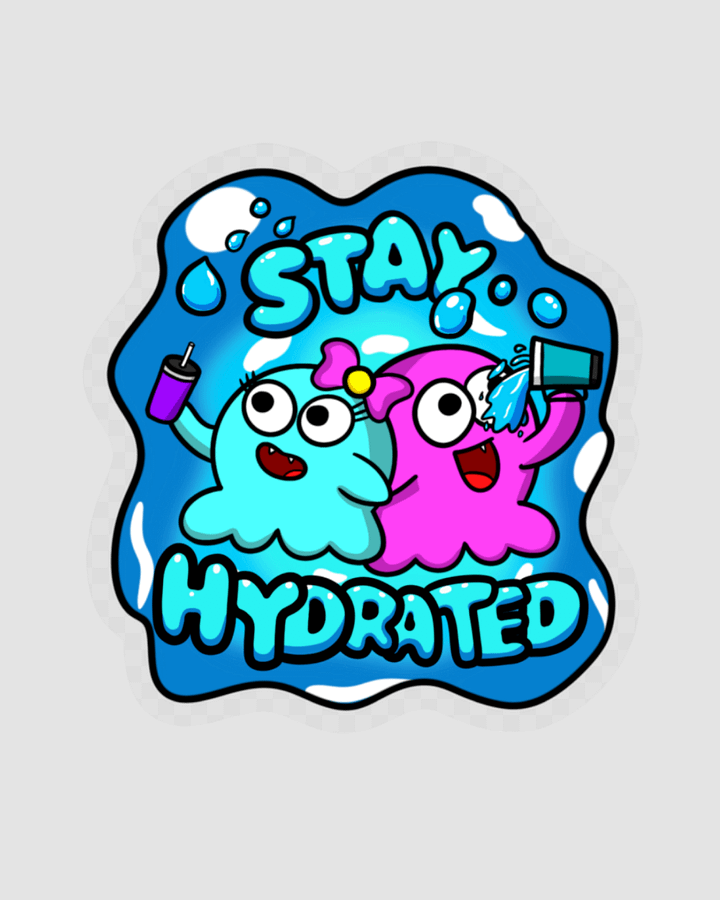 Stay Hydrated Glob Sticker product image (1)