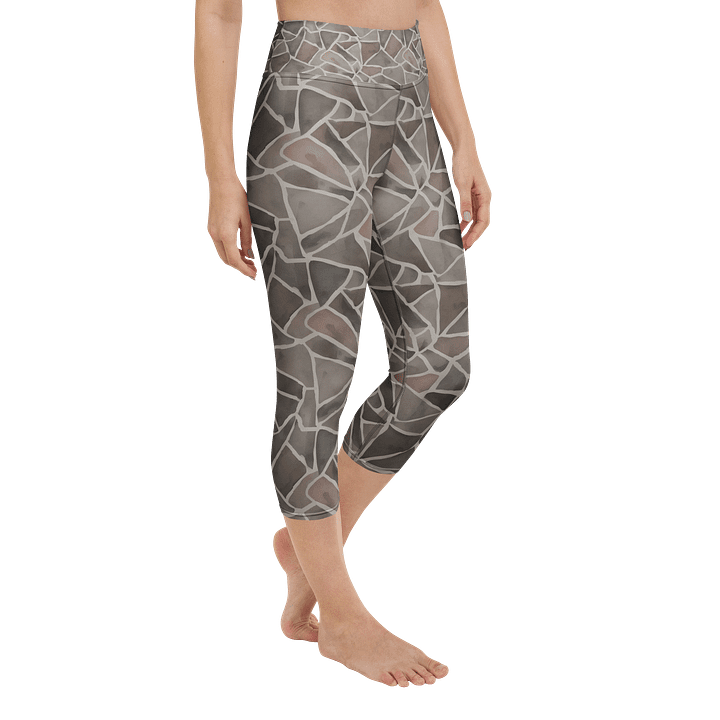 Rock Pattern Capri Leggings product image (2)