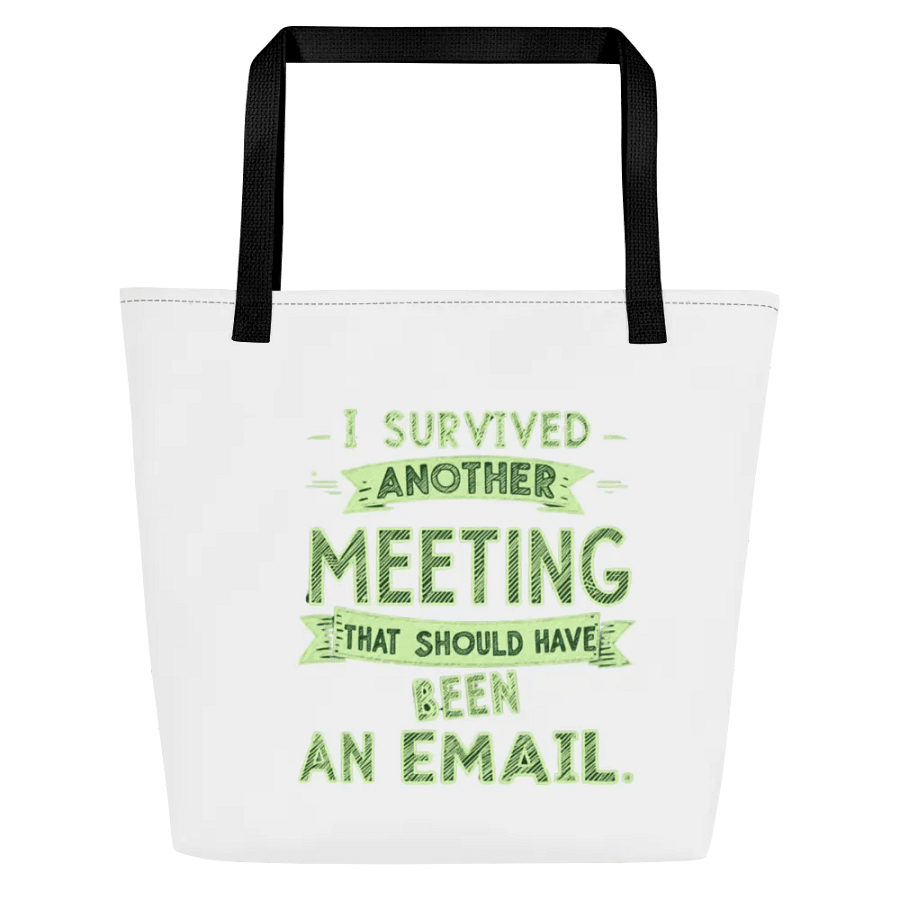 Email Meeting Survivor Large Tote Bag product image (7)