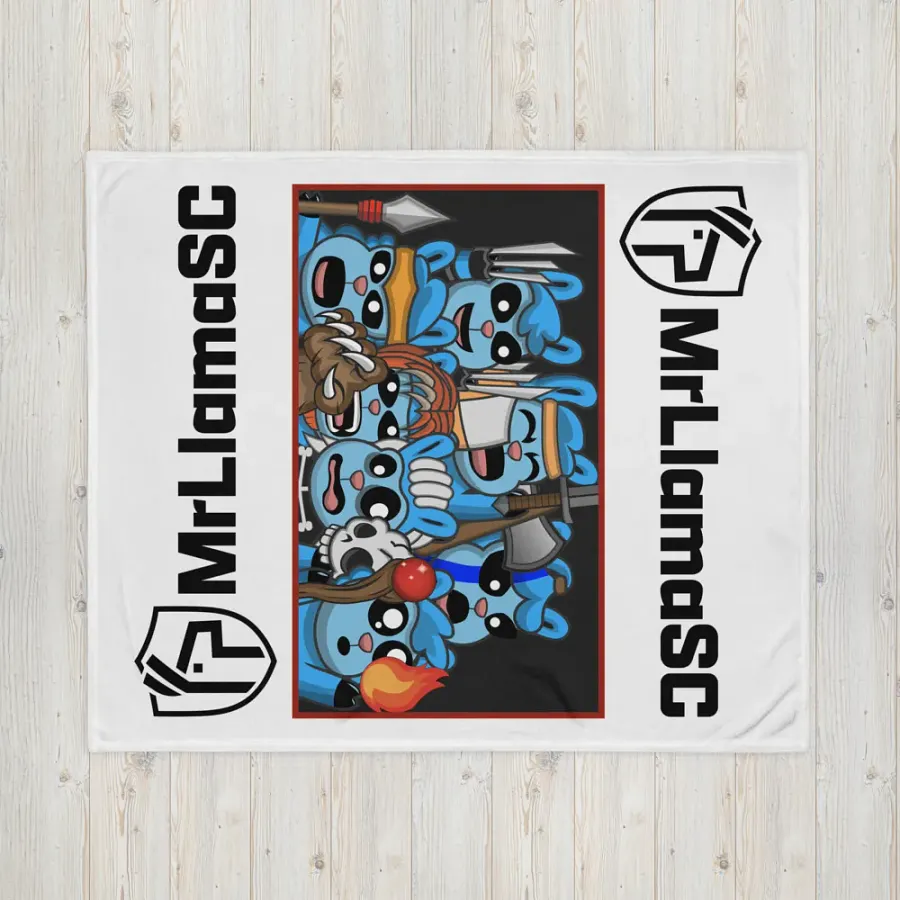 MrLlamaSC Llama Family Blanket product image (4)