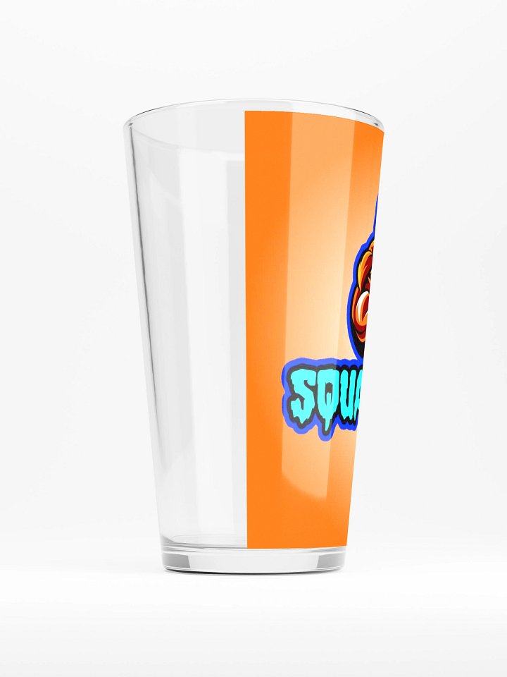SQUASH1997 Flaming Skull Logo Pint Glass product image (2)