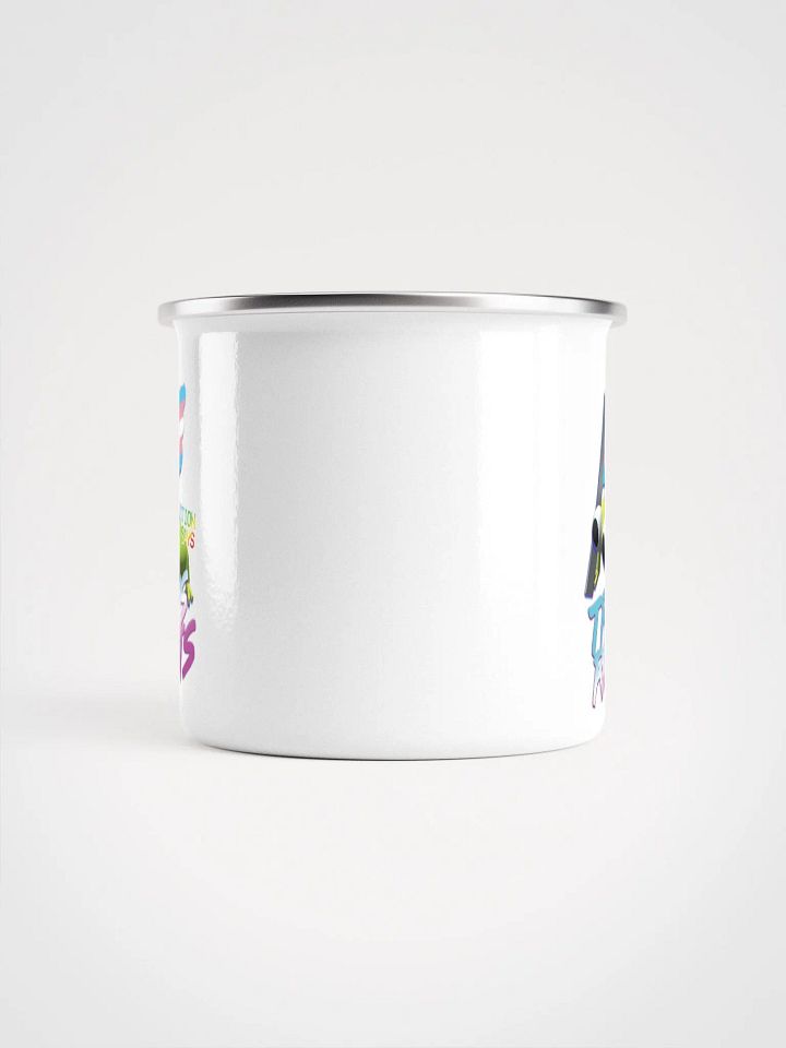 Revolution Toad Classic Trans Rights Enamel Mug product image (2)