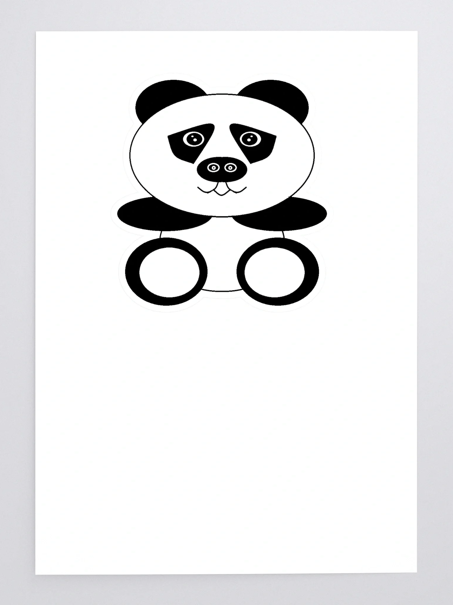 Panda Kiss Cut Sticker Sheet product image (3)