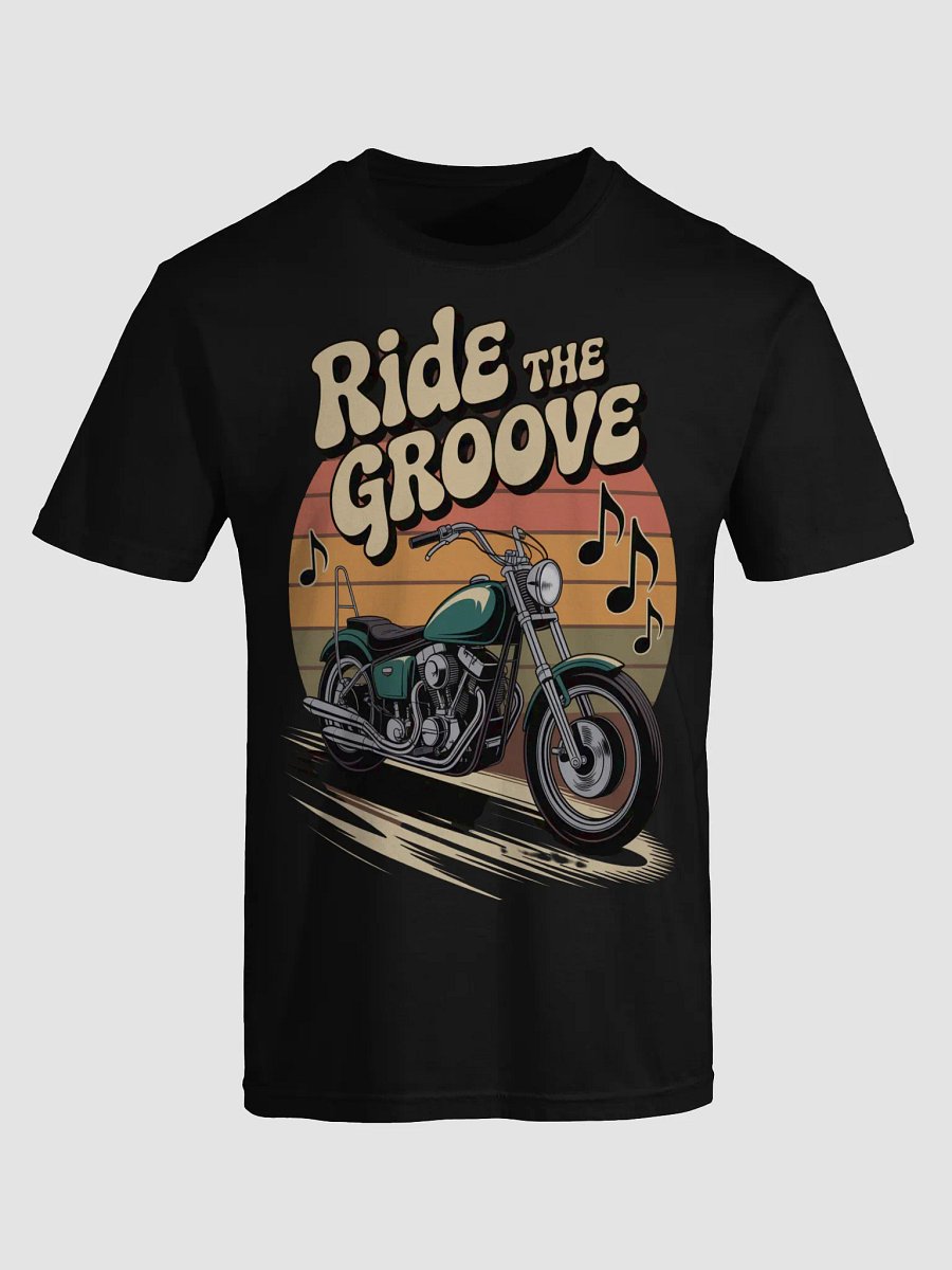 Funky Rider Retro Motorcycle T-Shirt product image (5)